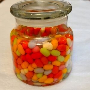 Jelly bean jar candle